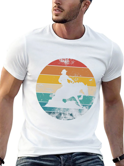 Camiseta Vaquero Retro Atardecer