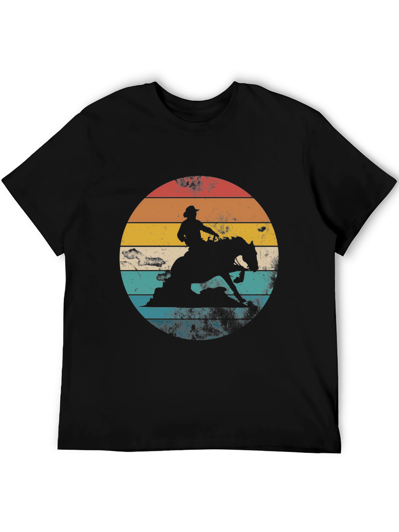 Camiseta Vaquero Retro Atardecer