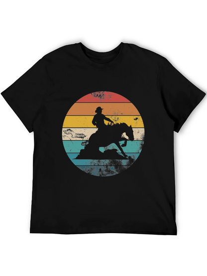 Camiseta Vaquero Retro Atardecer