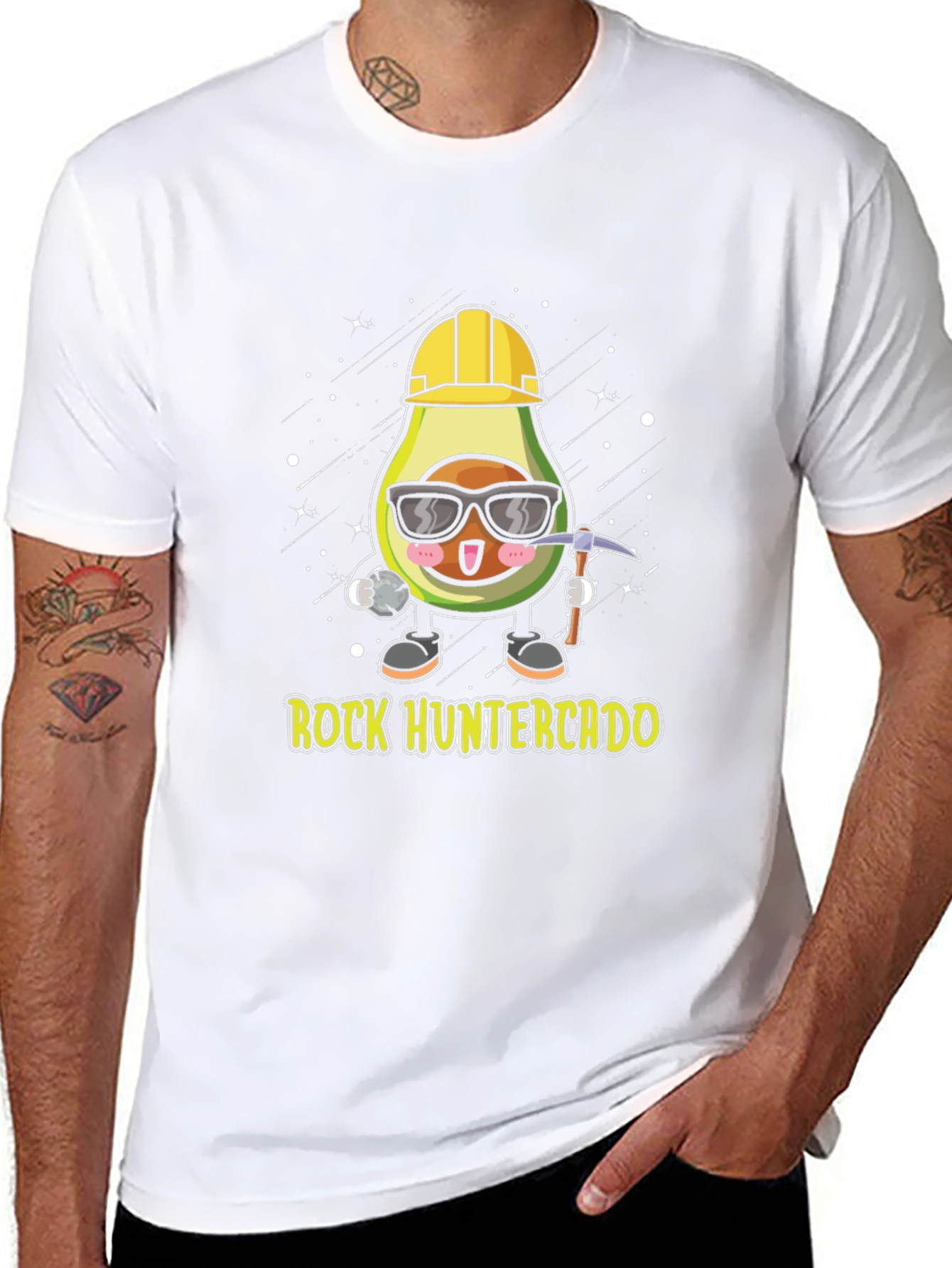 Camiseta Negra: Aguacate Minero