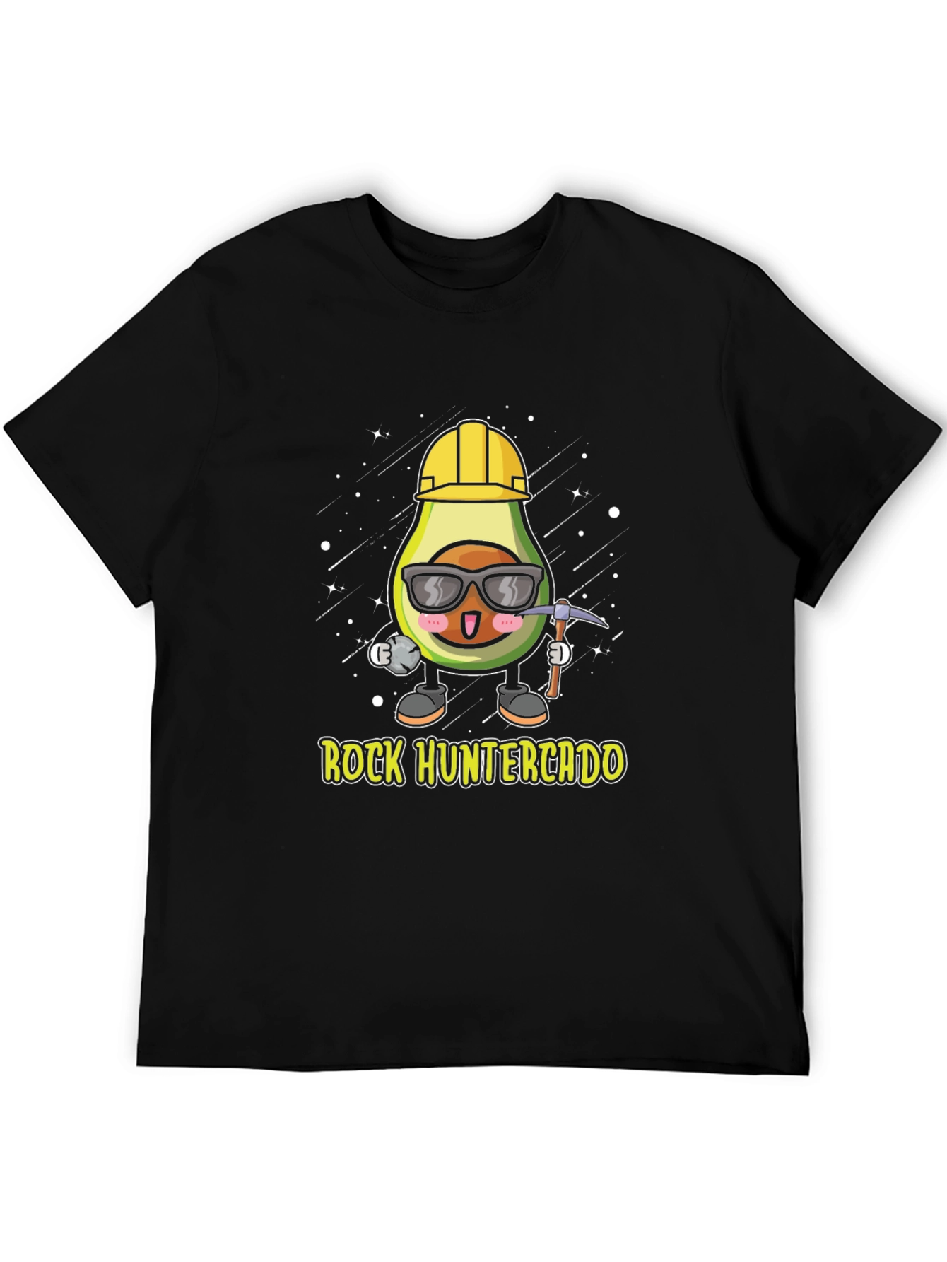 Camiseta Negra: Aguacate Minero