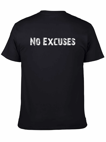 Camiseta Negra Sin Excusas para Hombre