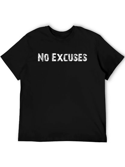 Camiseta Negra Sin Excusas para Hombre