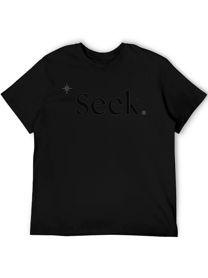 Camiseta Negra Seek para Hombre