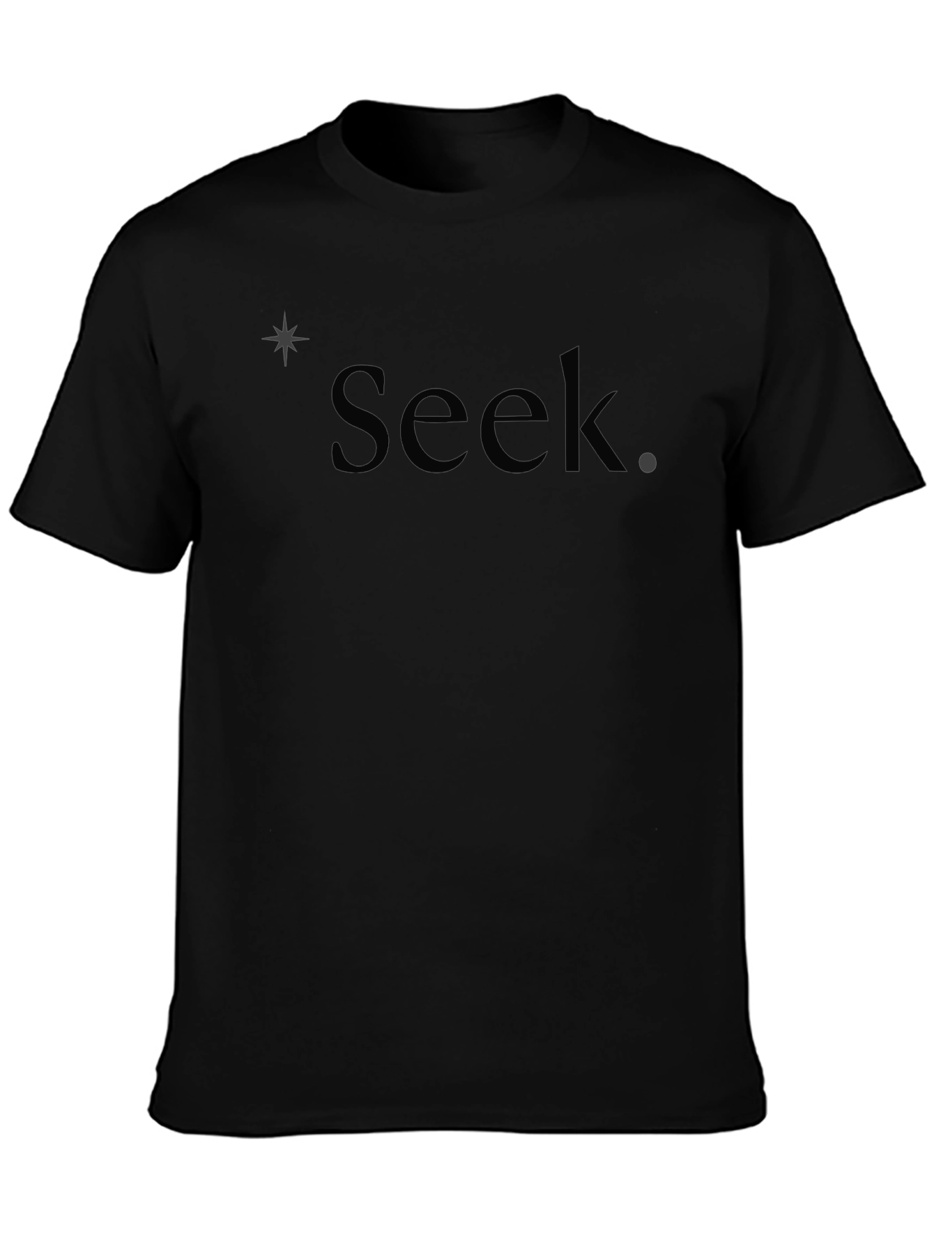 Camiseta Negra Seek para Hombre