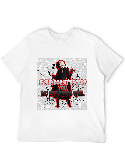 Camiseta Negra con Diseño de Terror