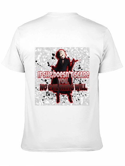 Camiseta Negra con Diseño de Terror