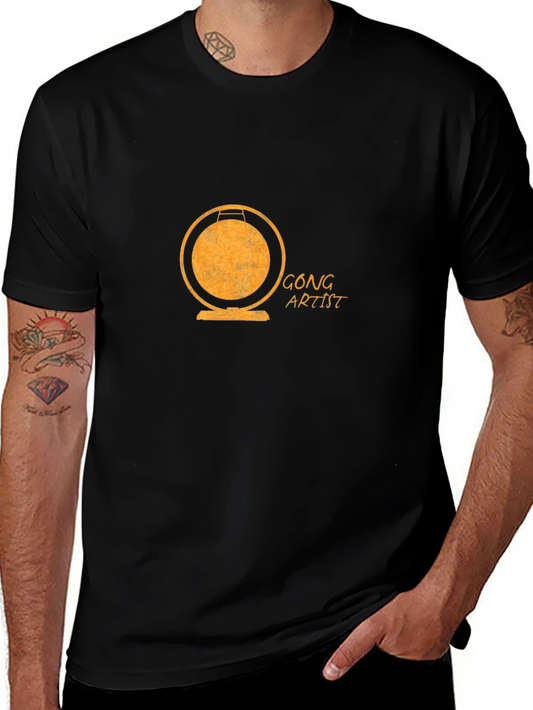 Camiseta Negra Gong Artist Vintage