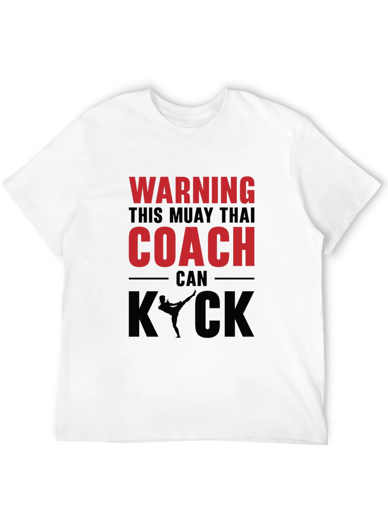 Camiseta Muay Thai Coach - Advertencia Kick
