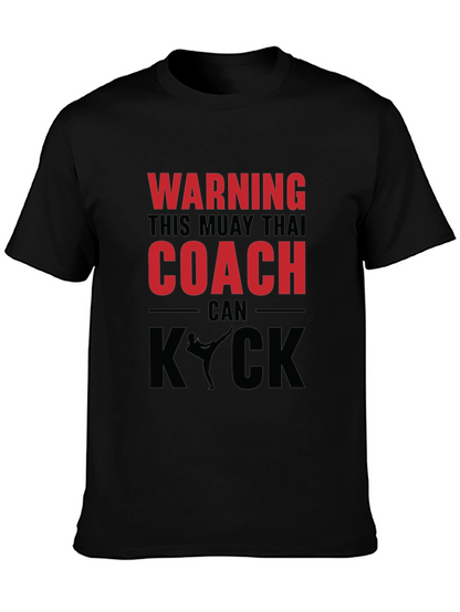 Camiseta Muay Thai Coach - Advertencia Kick