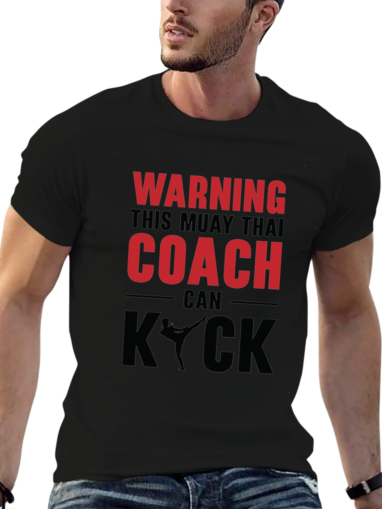 Camiseta Muay Thai Coach - Advertencia Kick