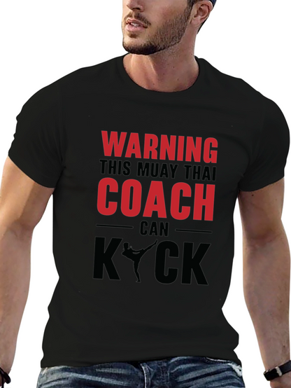 Camiseta Muay Thai Coach - Advertencia Kick