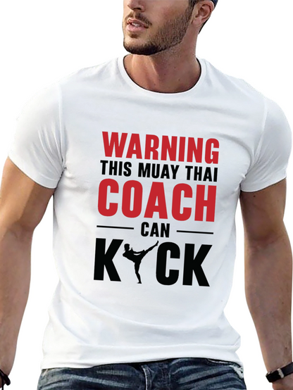 Camiseta Muay Thai Coach - Advertencia Kick