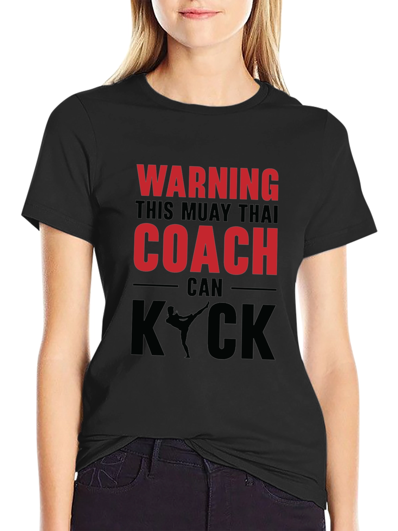 Camiseta Muay Thai Coach - Advertencia Kick