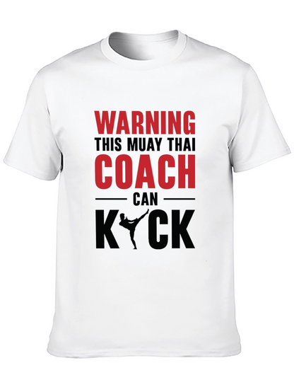 Camiseta Muay Thai Coach - Advertencia Kick