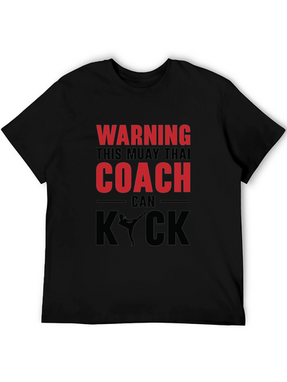 Camiseta Muay Thai Coach - Advertencia Kick
