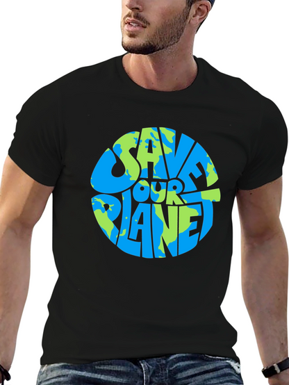 Camiseta Negra Salva Nuestro Planeta