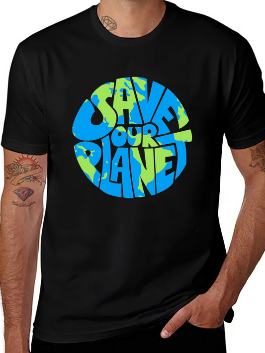 Camiseta Negra Salva Nuestro Planeta