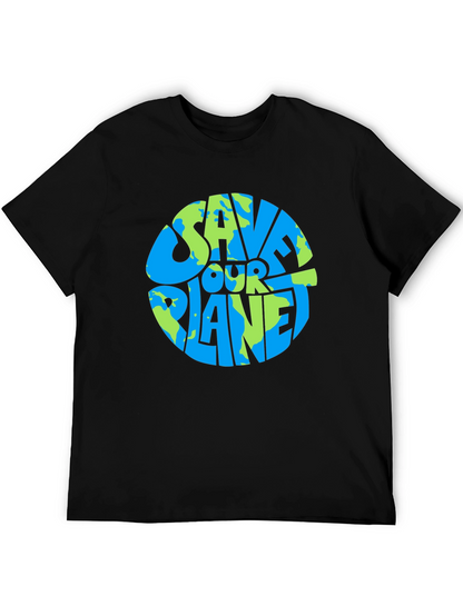Camiseta Negra Salva Nuestro Planeta
