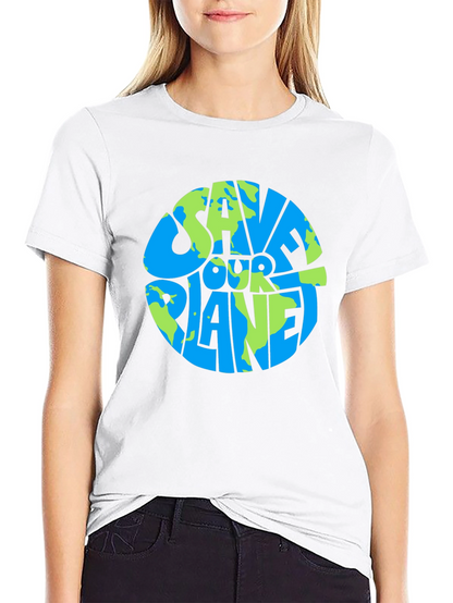 Camiseta Negra Salva Nuestro Planeta