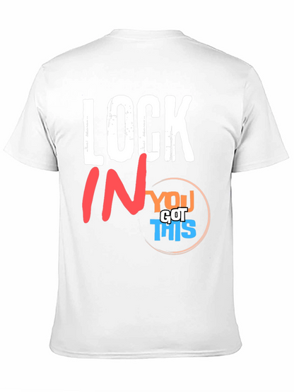 Camiseta Negra Motivacional Lock In You Got This