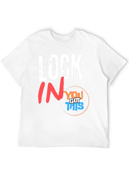 Camiseta Negra Motivacional Lock In You Got This