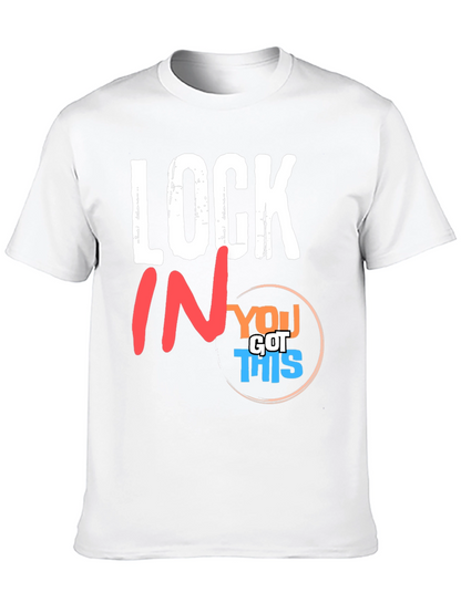 Camiseta Negra Motivacional Lock In You Got This