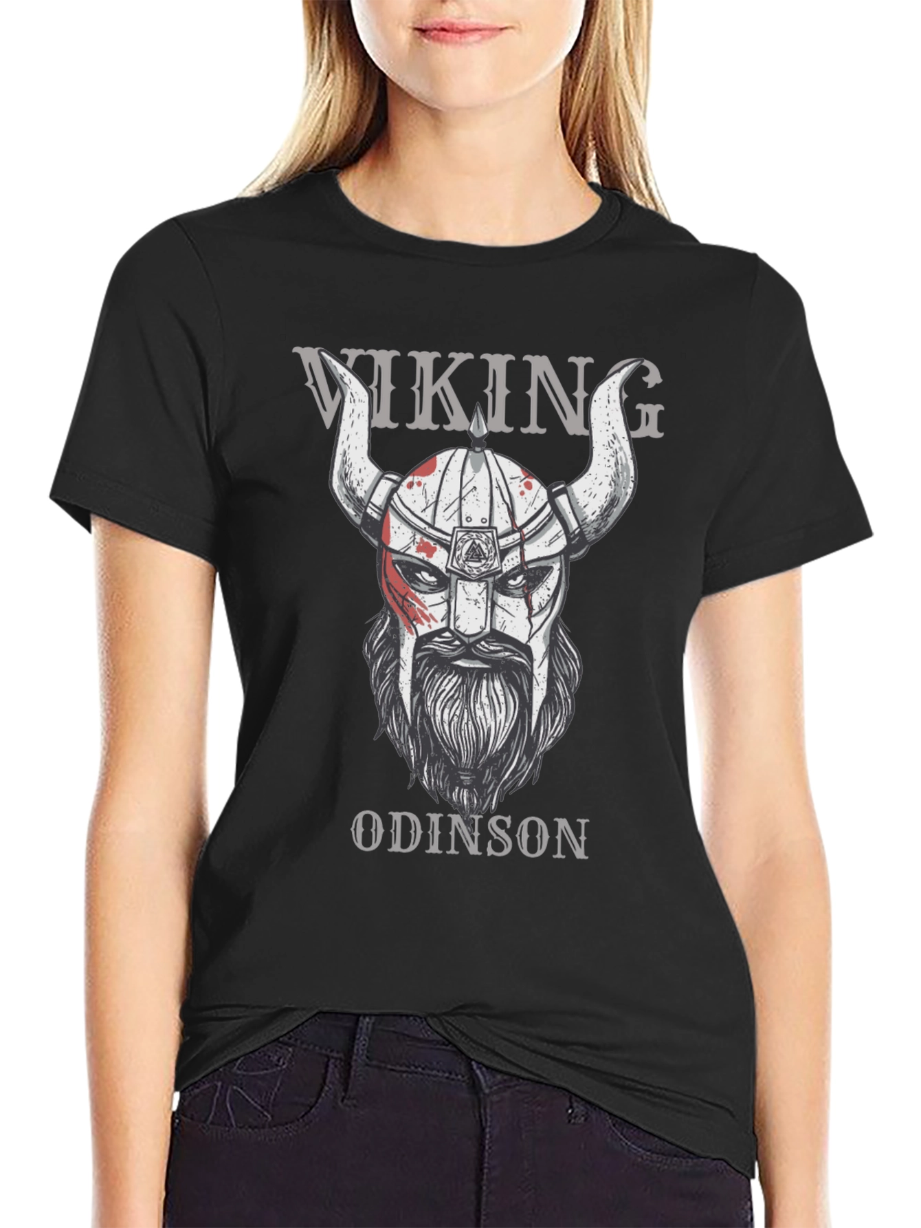 Camiseta Vikinga Odinson Negra