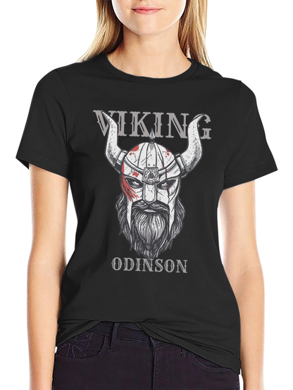 Camiseta Vikinga Odinson Negra