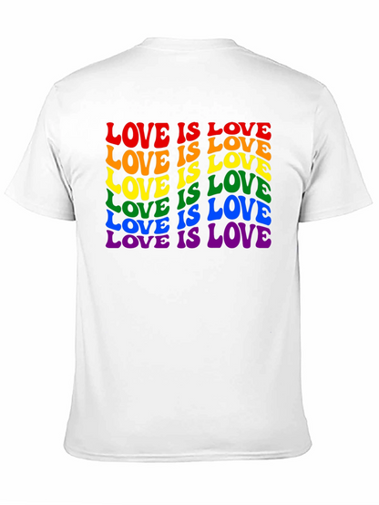 Camiseta Negra Love is Love LGBTQ+ Orgullo
