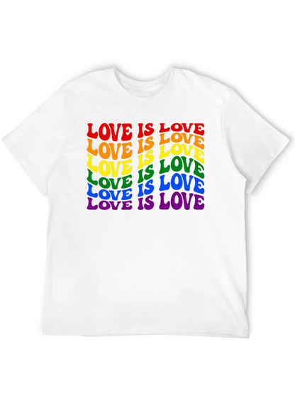 Camiseta Negra Love is Love LGBTQ+ Orgullo