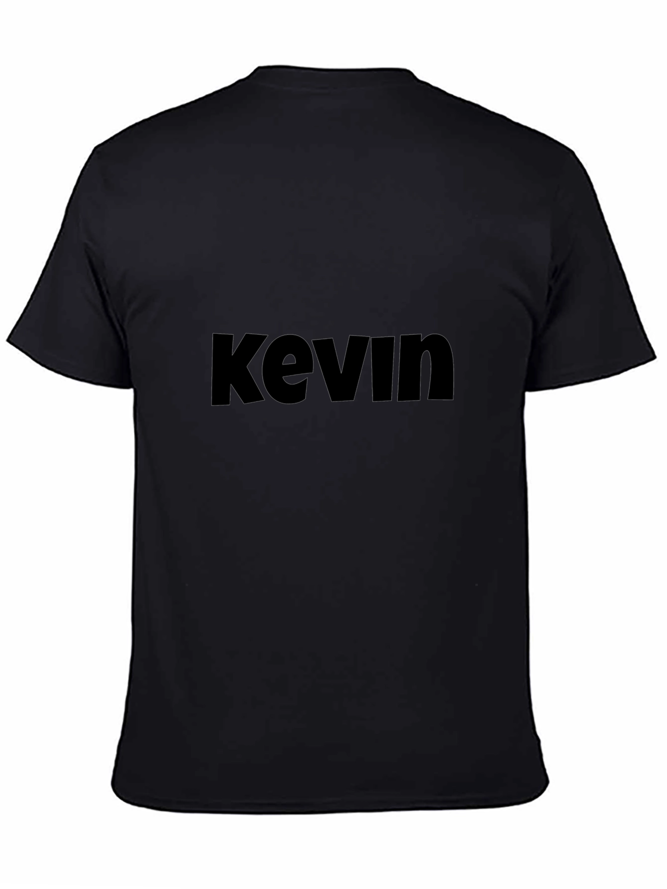 Camiseta Negra Kevin - Diseño Casual y Cómoda
