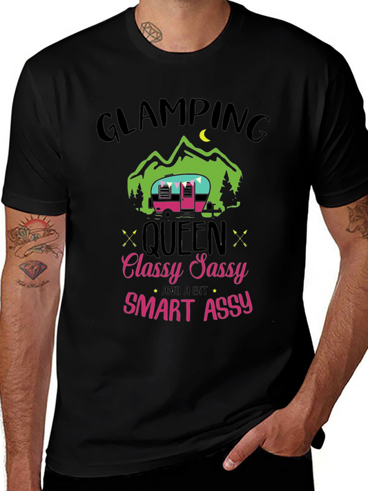 Camiseta Glamping Queen - Classy Sassy Smart Assy