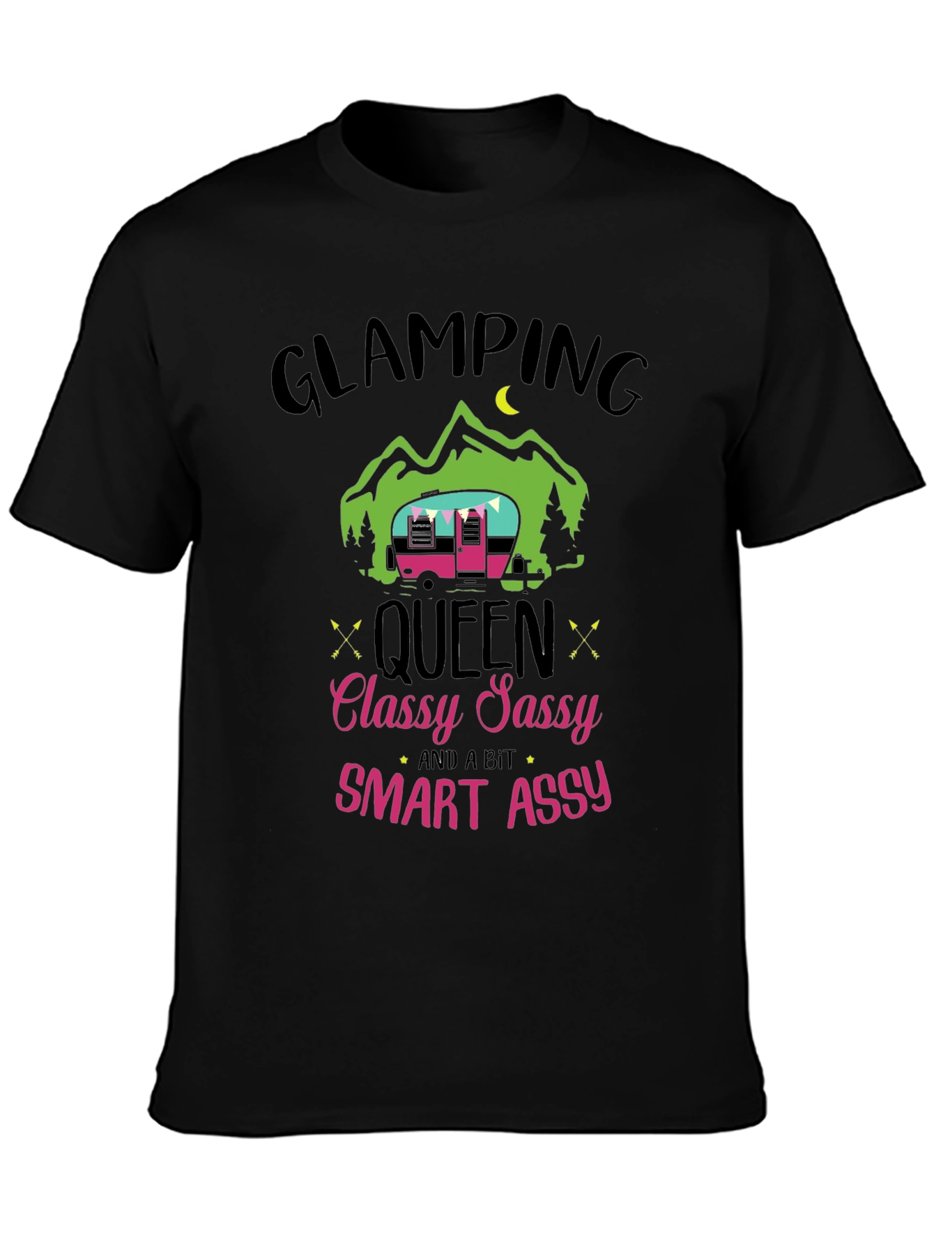 Camiseta Glamping Queen - Classy Sassy Smart Assy