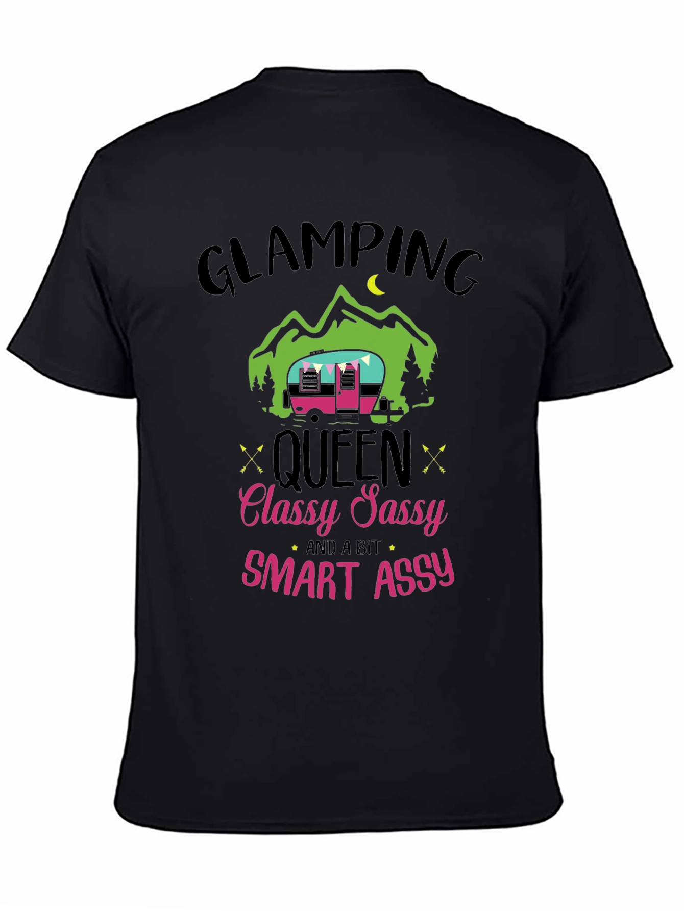 Camiseta Glamping Queen - Classy Sassy Smart Assy