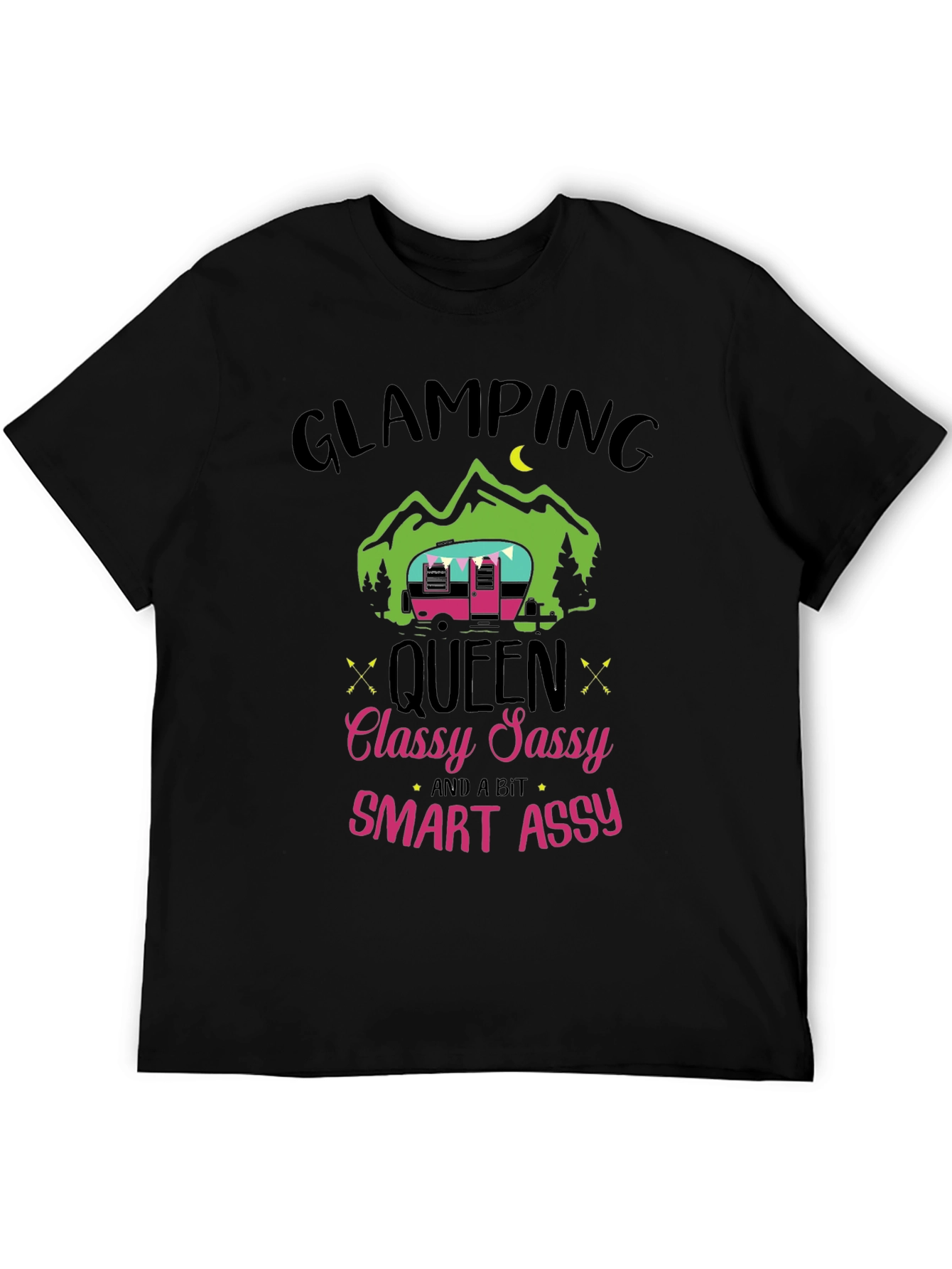 Camiseta Glamping Queen - Classy Sassy Smart Assy