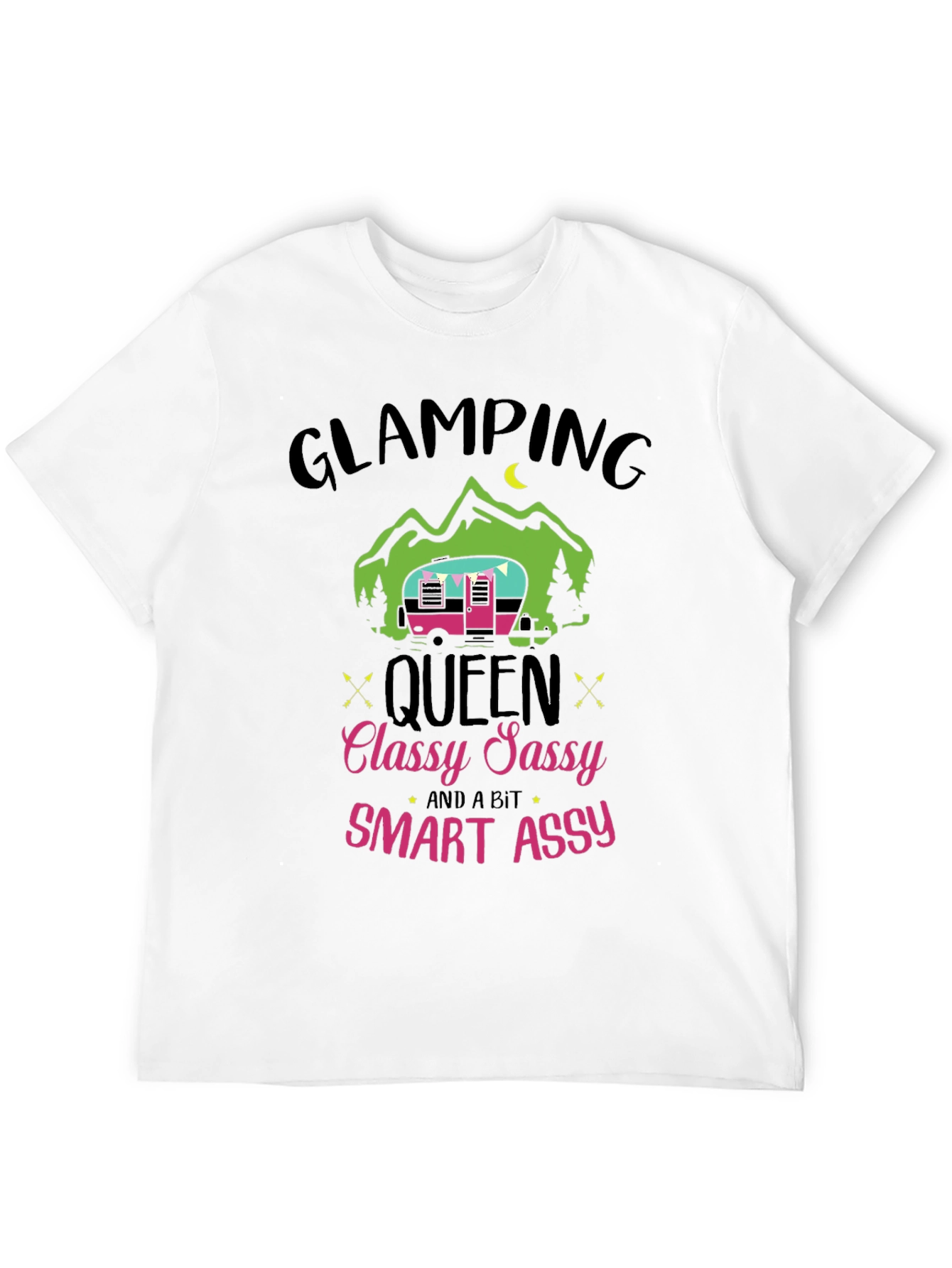 Camiseta Glamping Queen - Classy Sassy Smart Assy