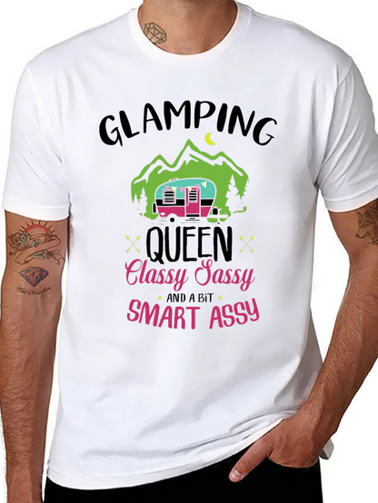 Camiseta Glamping Queen - Classy Sassy Smart Assy