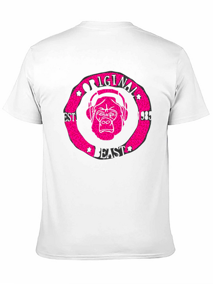 Camiseta Negra Hombre Estampado Original