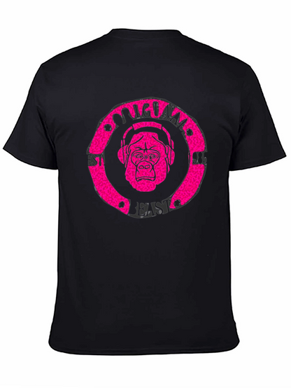 Camiseta Negra Hombre Estampado Original