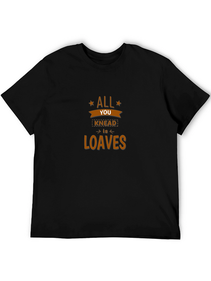 Camiseta Negra Hombre - Diseño Divertido Panadero