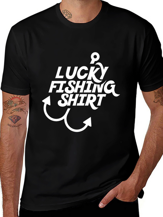 Camiseta Negra Pesca Afortunada