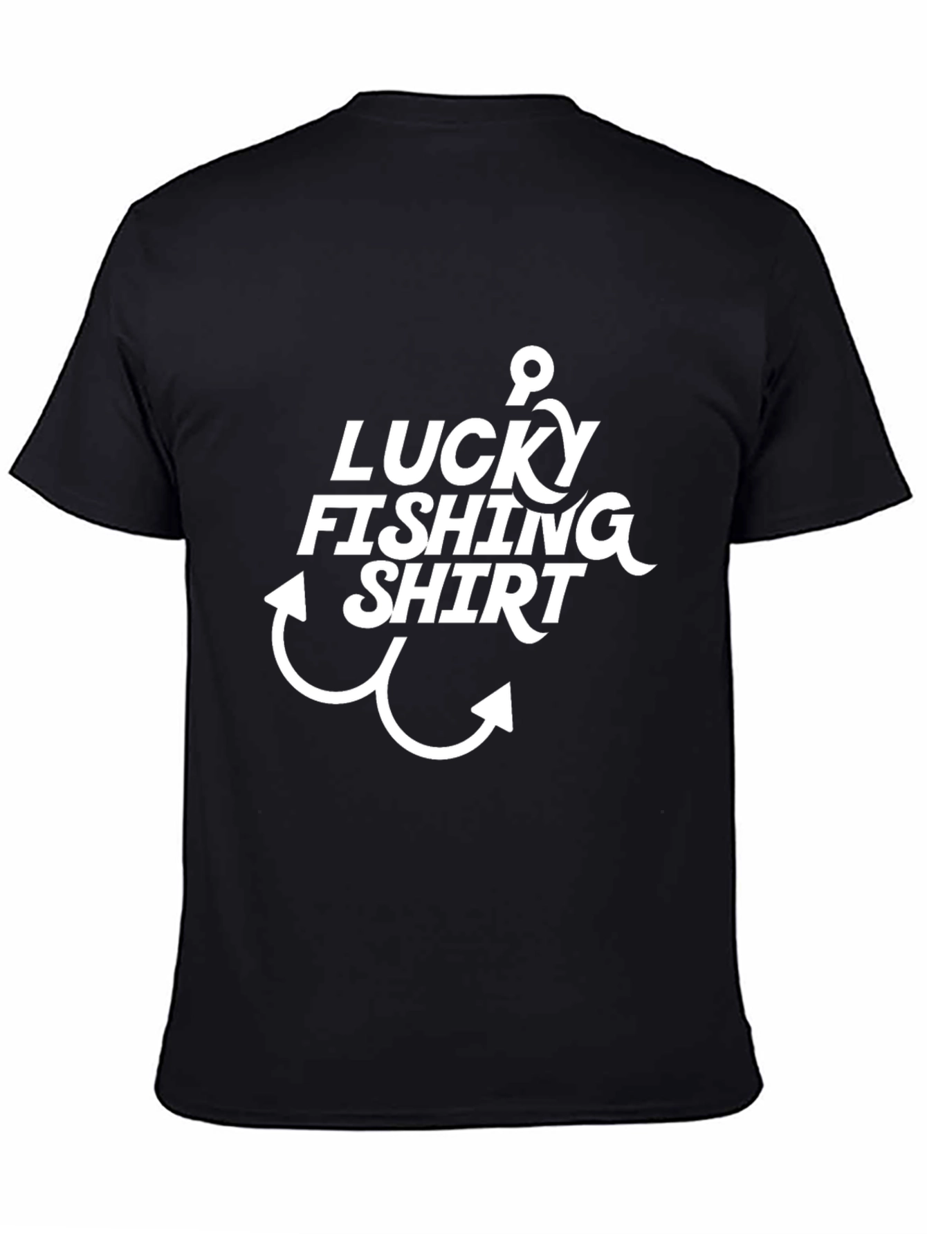 Camiseta Negra Pesca Afortunada