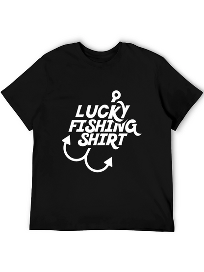 Camiseta Negra Pesca Afortunada