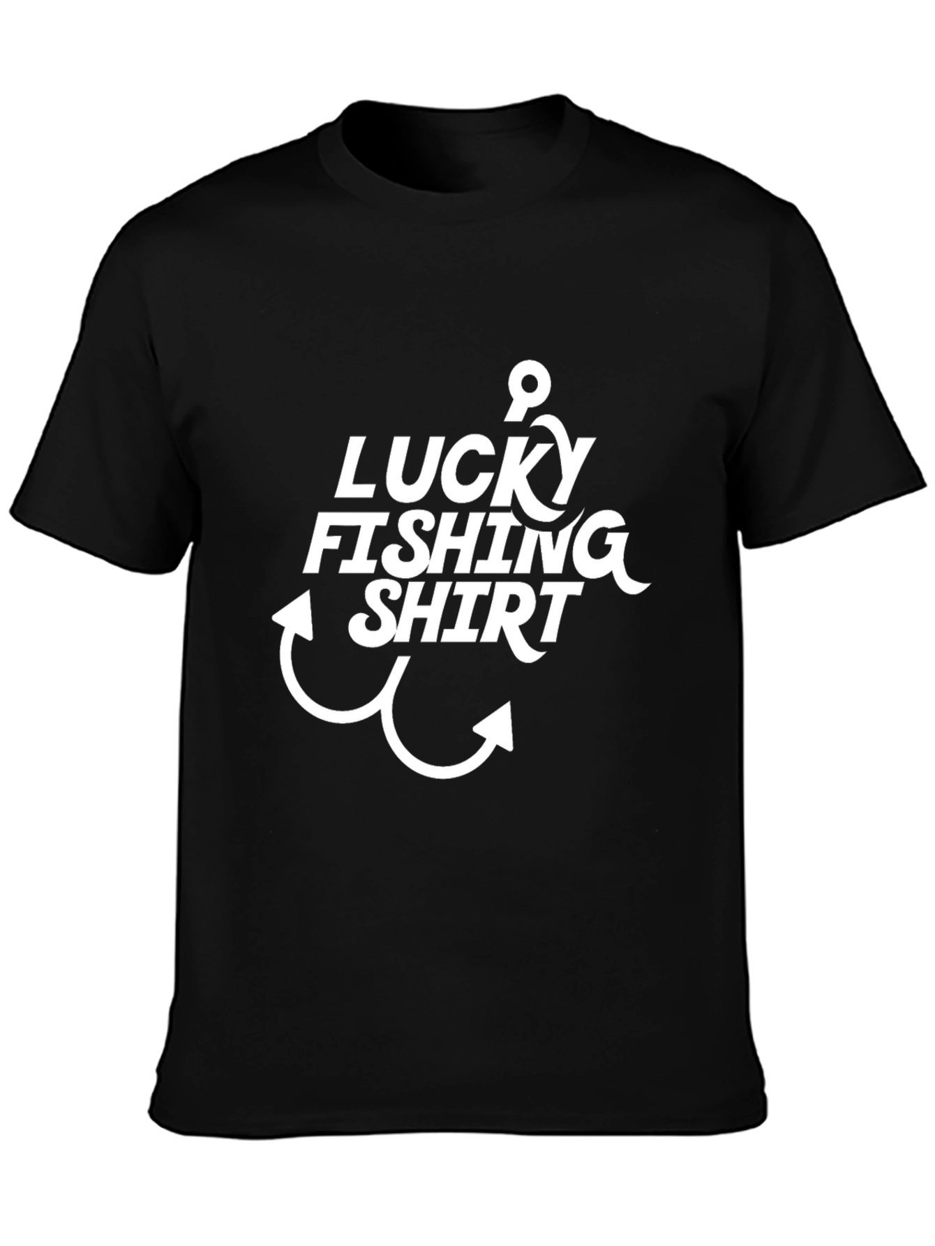 Camiseta Negra Pesca Afortunada