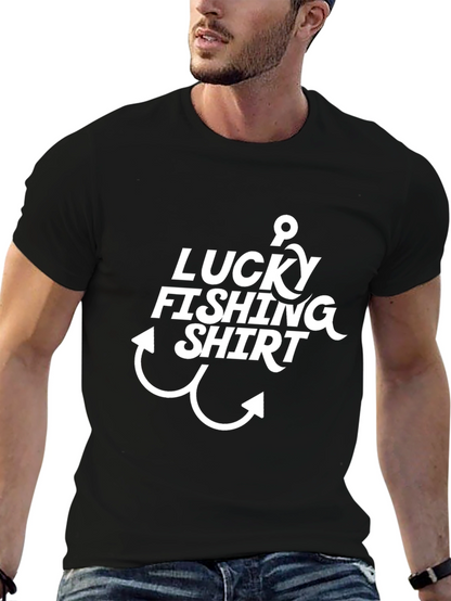 Camiseta Negra Pesca Afortunada