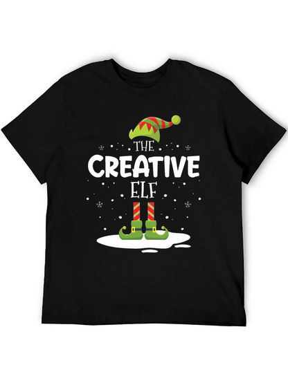 Camiseta Negra Navideña The Creative Elf