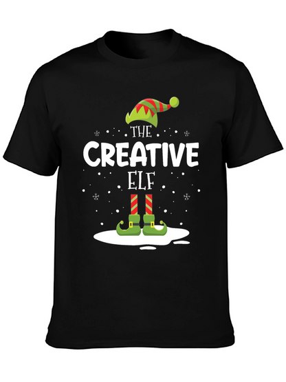 Camiseta Negra Navideña The Creative Elf