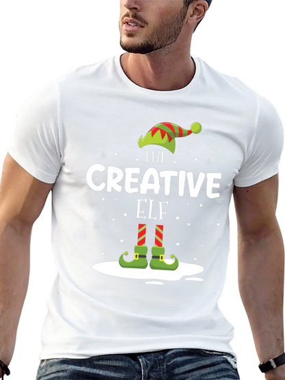 Camiseta Negra Navideña The Creative Elf