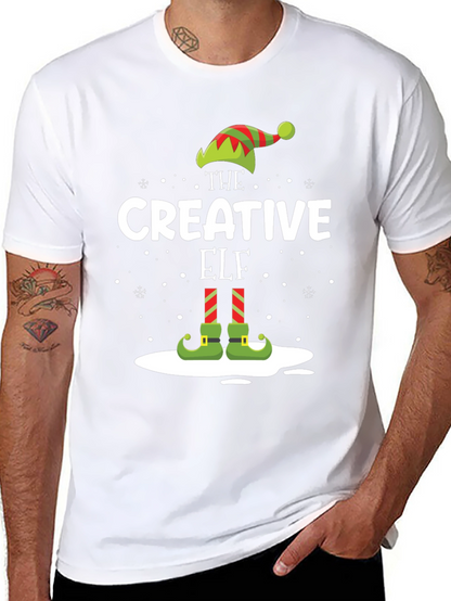 Camiseta Negra Navideña The Creative Elf